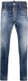 Dsquared2 Slim-Fit Denim Jeans met Versleten Details Blauw Heren - Thumbnail 1
