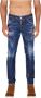 Dsquared2 Paint-Splatter Slim-Cut Jeans Blue Heren - Thumbnail 3