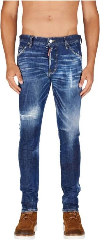 Dsquared2 Slim Fit Navy Blue Cool Guy Jeans Blauw Heren