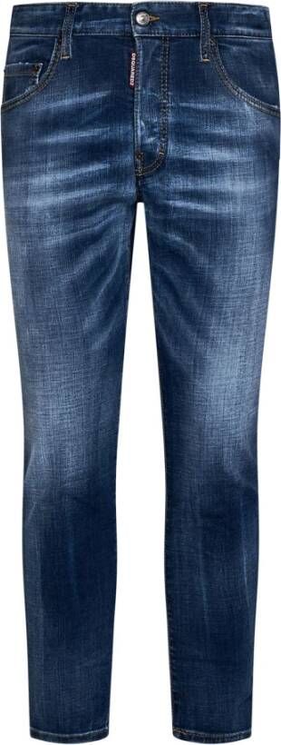 Dsquared2 Stijlvolle Blauwe Skinny Jeans voor Heren Blauw Heren