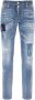 Dsquared2 Versleten Straight-Leg Jeans Blauw Heren - Thumbnail 1
