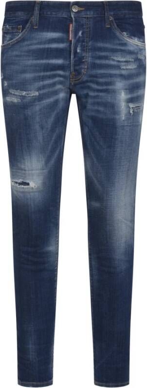 Dsquared2 Slim Fit Navy Blue Cool Guy Jeans Blauw Heren