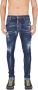 Dsquared2 Super Twinky Onafgewerkte Zoom Skinny Jeans Blauw Heren - Thumbnail 3