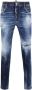 Dsquared2 Gescheurde Denim Rode Label Jeans Blauw Heren - Thumbnail 1