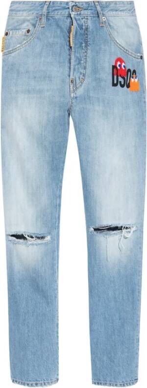 Dsquared2 Stijlvolle Blauwe Skinny Jeans voor Heren Blauw Heren