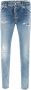 Dsquared2 Blauwe Skinny Jeans met Logo-Patch Blue Heren - Thumbnail 1