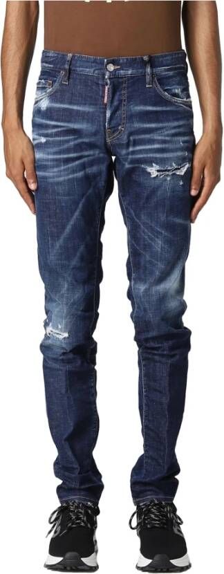 Dsquared2 Slim-fit jeans Blauw Heren