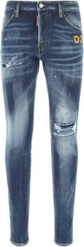Dsquared2 Slim-Fit Jeans Blauw Heren
