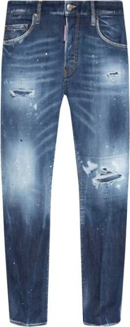 Dsquared2 Slim-Fit Jeans Blauw Heren