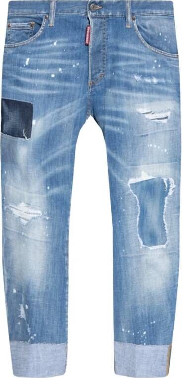 Dsquared2 Slim-fit jeans Blauw Heren