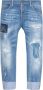 Dsquared2 Logo Print Casual Broek Lichtblauw Blue Heren - Thumbnail 1