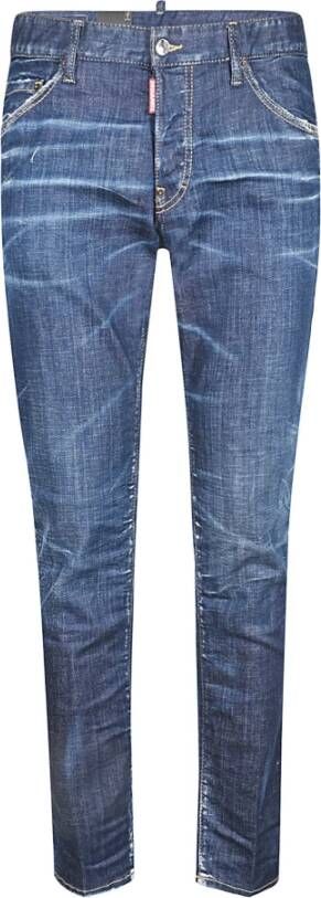 Dsquared2 Slim-fit Blauw en Groene Jeans voor Heren Blauw Heren