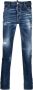 Dsquared2 Blauwe Skater Jeans met Witte Vlekken Blue Heren - Thumbnail 1