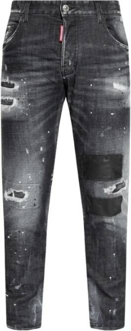 Dsquared2 Skater Jeans Zwart Versleten Black Heren
