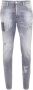 Dsquared2 Slimme Grijze Jeans met Gescheurde Details Gray Heren - Thumbnail 4
