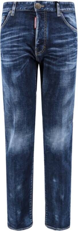 Dsquared2 Slim-Fit Jeans van Hoge Kwaliteit Blauw Heren
