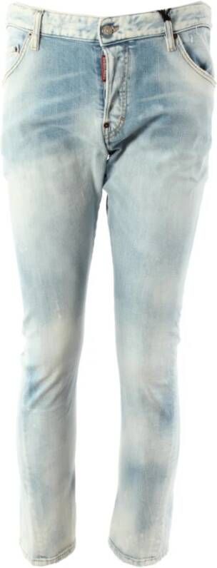Dsquared2 Slim-fit Jeans voor Mannen met een Sexy Twist Design Blauw Heren