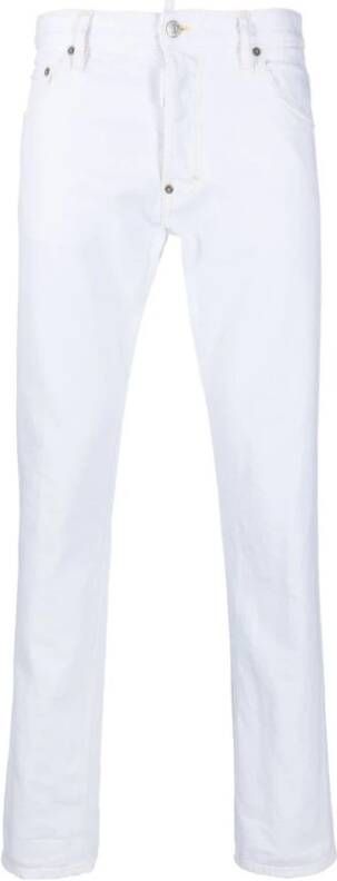Dsquared2 Slim-Fit Jeans voor Mannen White Heren