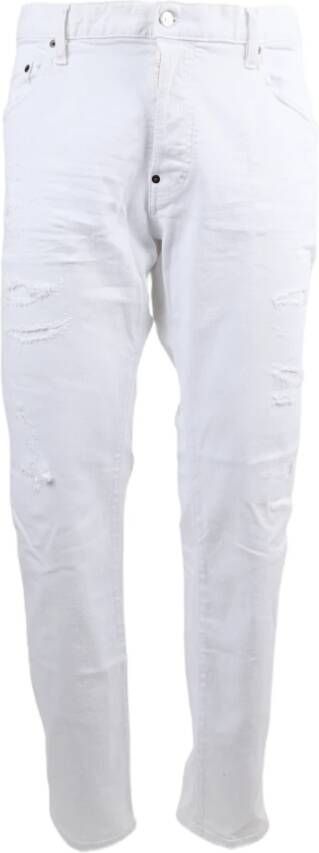 Dsquared2 Slim-fit Jeans Wit Heren