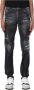 Dsquared2 Zwarte Slim-Fit Jeans met Distressed Look Black Heren - Thumbnail 1