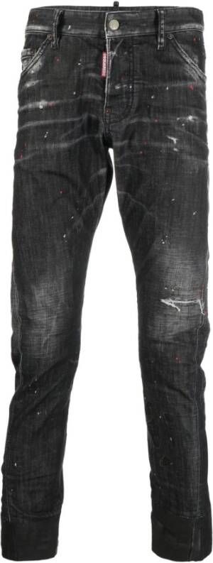 Dsquared2 Slim Fit Zwarte Jeans Black Heren