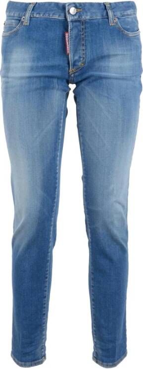 Dsquared2 Slim-fit Navy Blue Jeans Blauw Dames