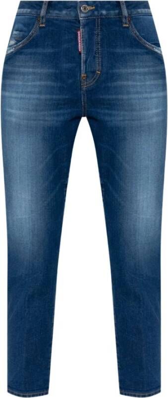 Dsquared2 Slim-fit Ripped Jeans voor vrouwen Blauw Dames