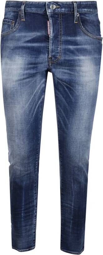 Dsquared2 Slim-Fit Skater Jeans Blauw Heren
