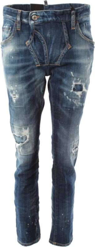 Dsquared2 Slim-fit Skater Jeans voor Heren Blauw Heren