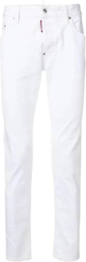 Dsquared2 Skater Witte Jeans Upgrade Jouw Denim Collectie White Heren
