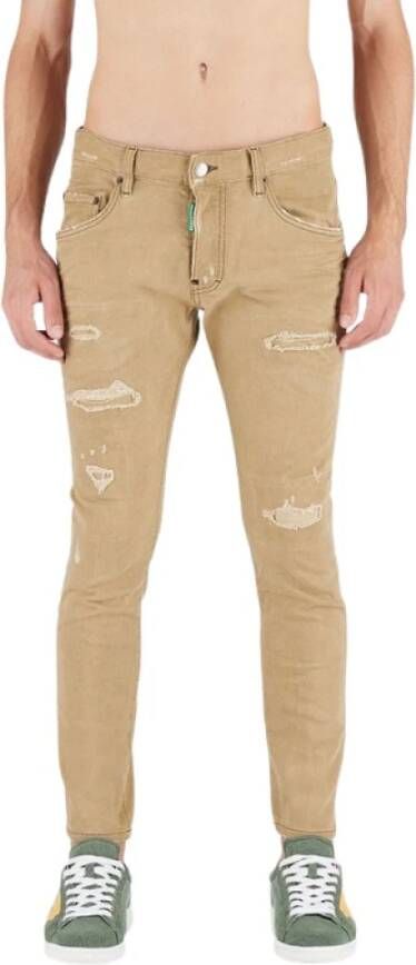 Dsquared2 Slim-fit Trousers Beige Heren