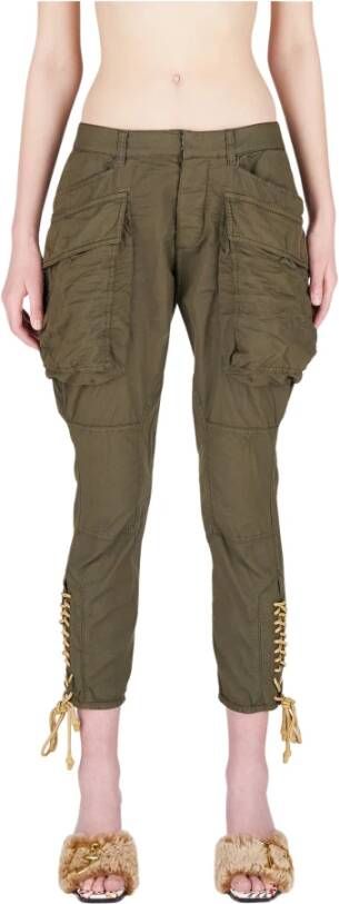Dsquared2 Slim-fit Trousers Groen Dames