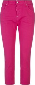Dsquared2 Slim-fit Trousers Roze Dames