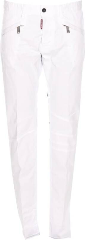 Dsquared2 Slim-fit Trousers Wit Heren