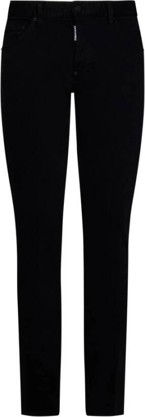 Dsquared2 Slim-Fit Zwarte Jeans Aw23 Zwart Heren