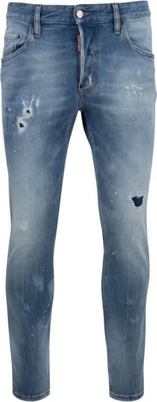 Dsquared2 Slimfit-jeans Blauw Heren
