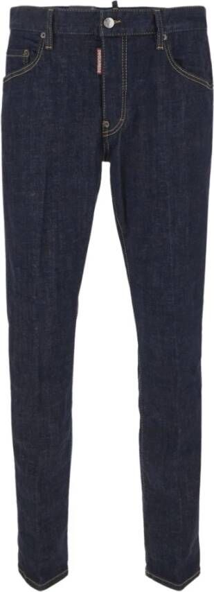 Dsquared2 Slimfit-jeans Blauw Heren