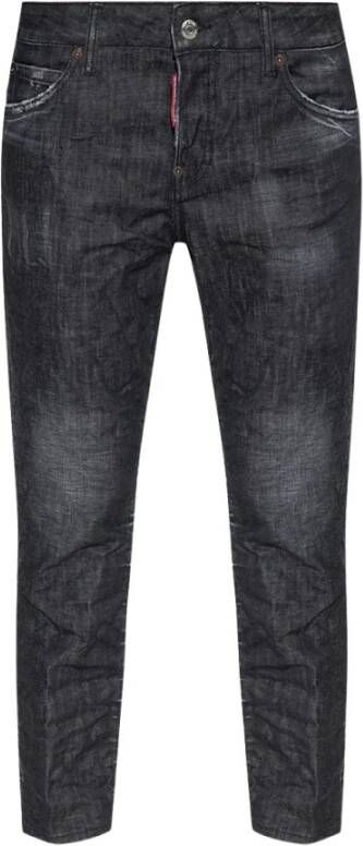 Dsquared2 Slimfit-jeans Zwart Dames