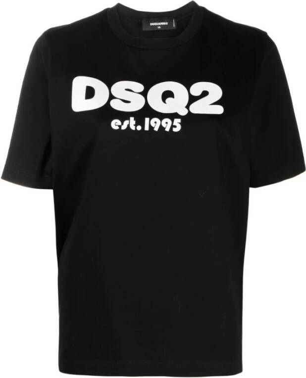 Dsquared2 Stijlvol en Comfortabel T-Shirt voor Vrouwen Zwart Dames