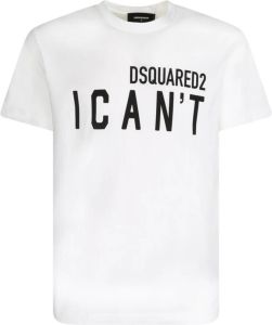 Dsquared2 Stijlvol Wit T-shirt voor Heren Wit Heren