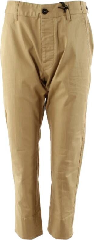 Dsquared2 Stijlvolle beige cropped broek Beige Heren