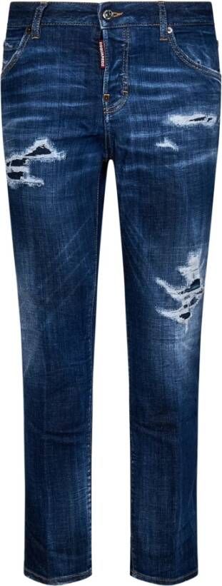 Dsquared2 Slim-fit Jeans Blauw Denim Blauw Dames