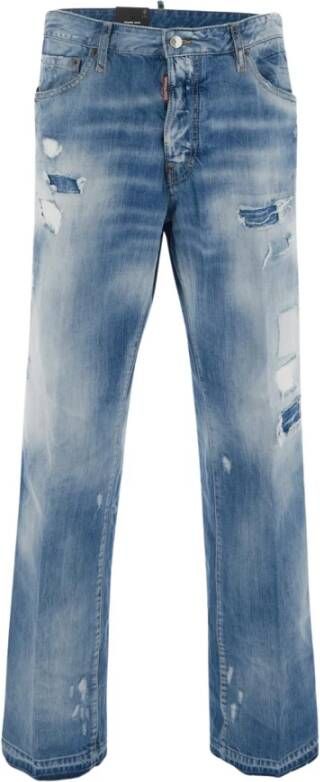 Dsquared2 Stijlvolle Comfortabele Roadie Jeans Blauw Heren