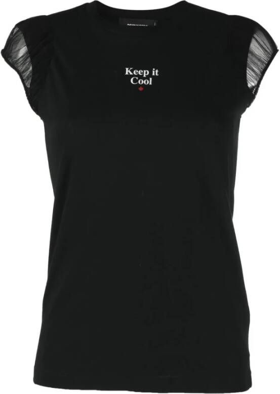 Dsquared2 Stijlvolle Dames T-Shirt Zwart Dames