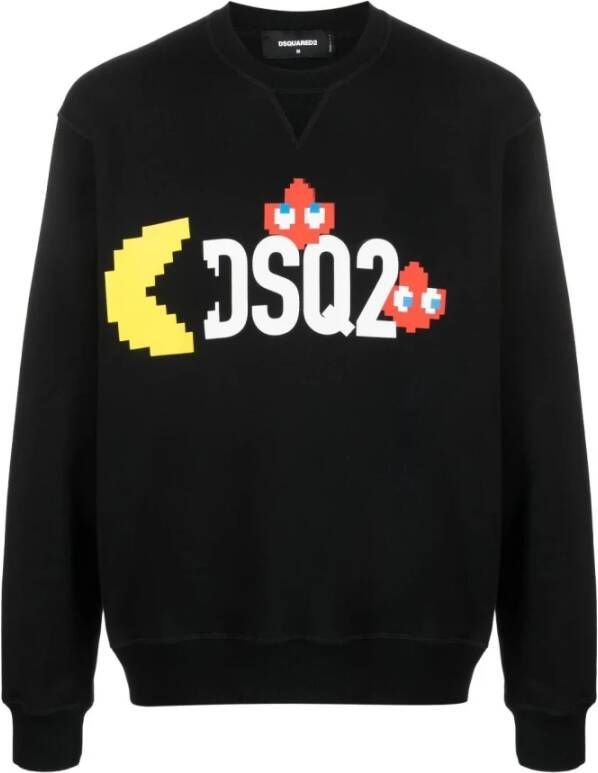 Dsquared2 Stijlvolle Heren Sweatshirt Upgrade Zwart Heren