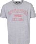 Dsquared2 Lichtgrijze Ronde Hals Katoenen T-Shirt Gray Heren - Thumbnail 1