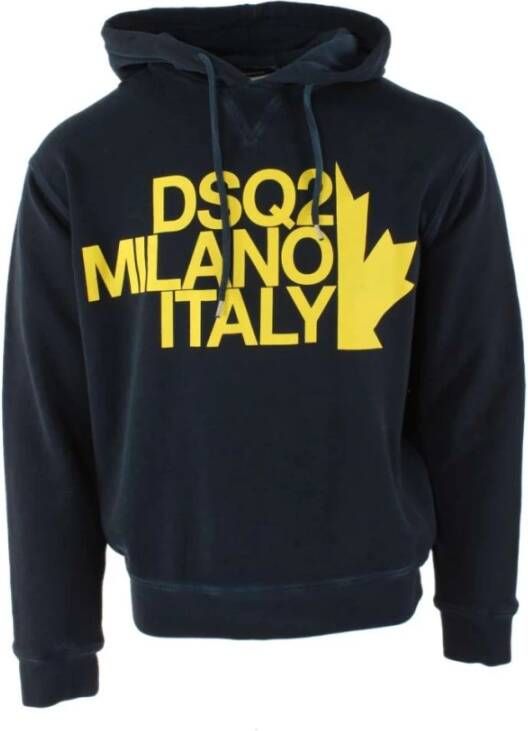 Dsquared2 Stijlvolle Hoodie Blauw Heren