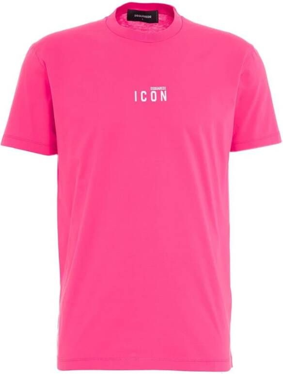 Dsquared2 Stijlvolle Roze T-Shirt voor Heren Roze Heren
