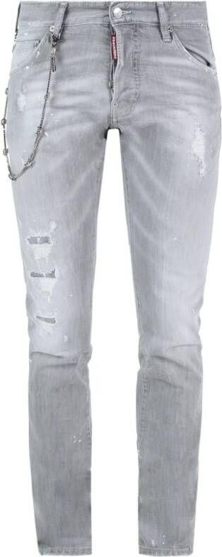 Dsquared2 Stijlvolle Slim-fit Jeans voor Heren Grijs Heren