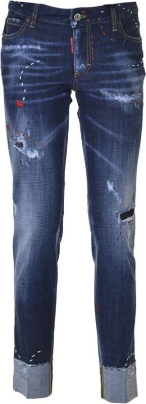 Dsquared2 Stijlvolle Slim-Fit Jeans voor Vrouwen Blauw Dames